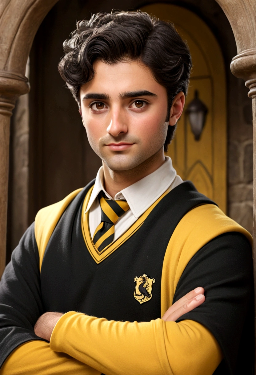 Chico rubio Hufflepuff 