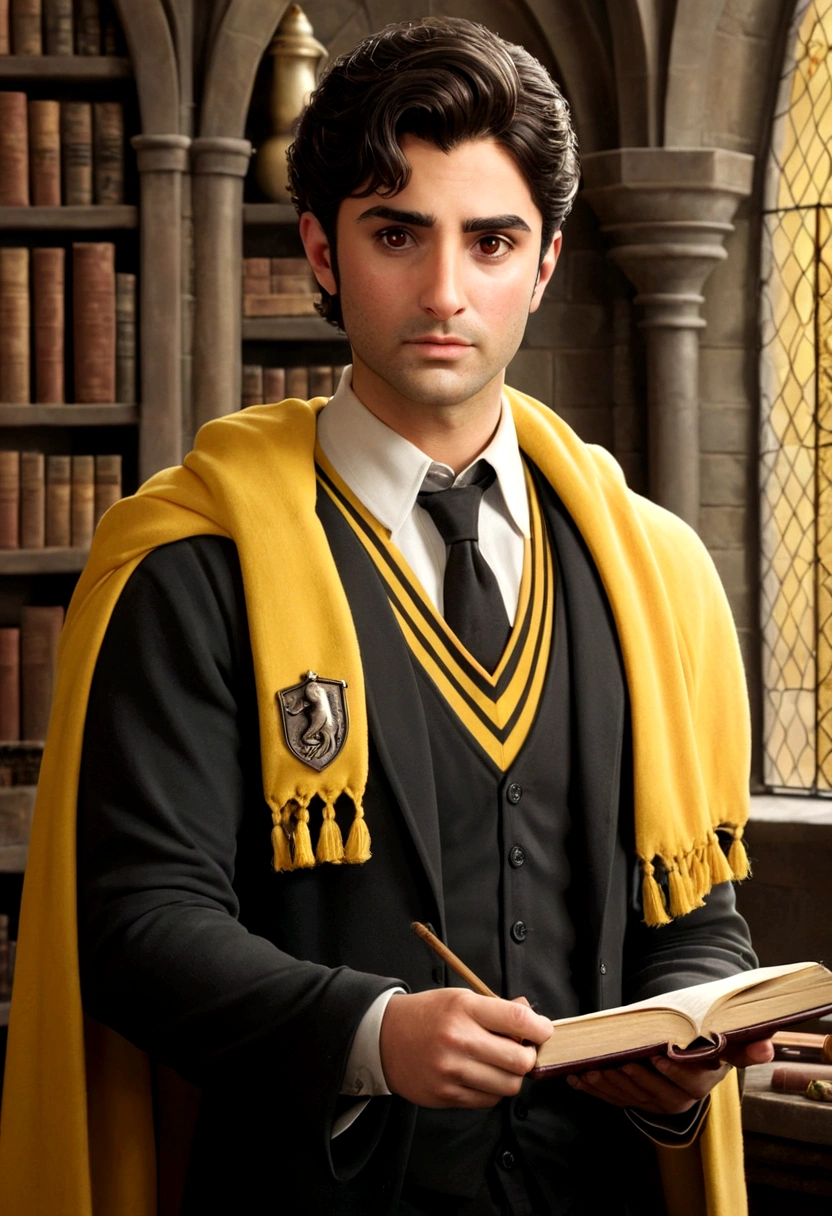 Chico rubio Hufflepuff