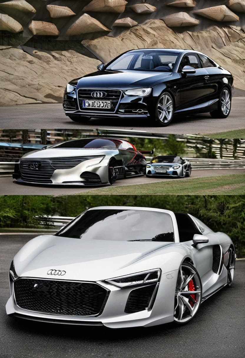Audi Mercedes cars
