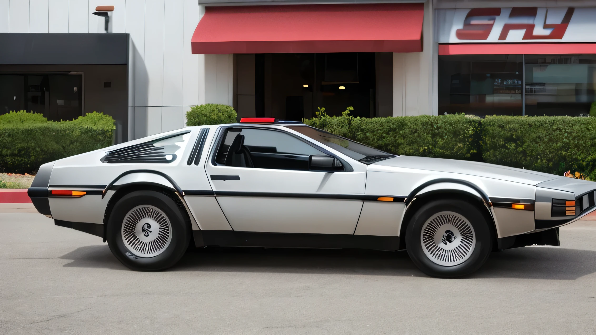 michael j. fox , delorean car