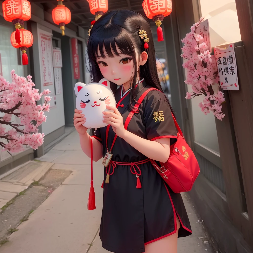 There are three key chains with a Chinese character on them,National Trend，Small commodities， shui mo hua, Cute, colorful and adorable, Inspired by Pu Hua, Hours 576, Chinese, Chinese Ghost Festival, Inspired by Roma, Broad View, 5D, 5 d, inspired by Luo Ping, 8K)), sha xi