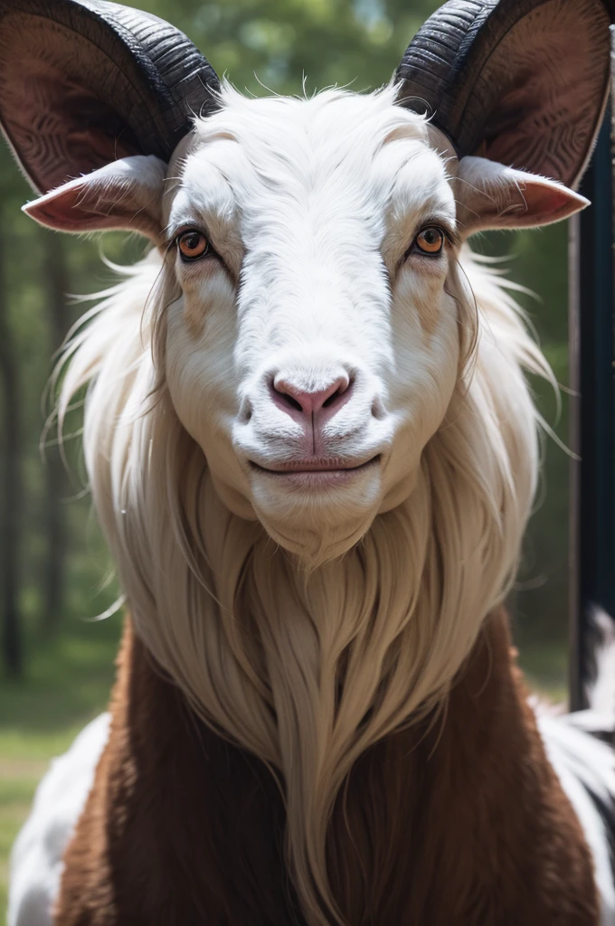 Sucks fat and scary goat in 4k