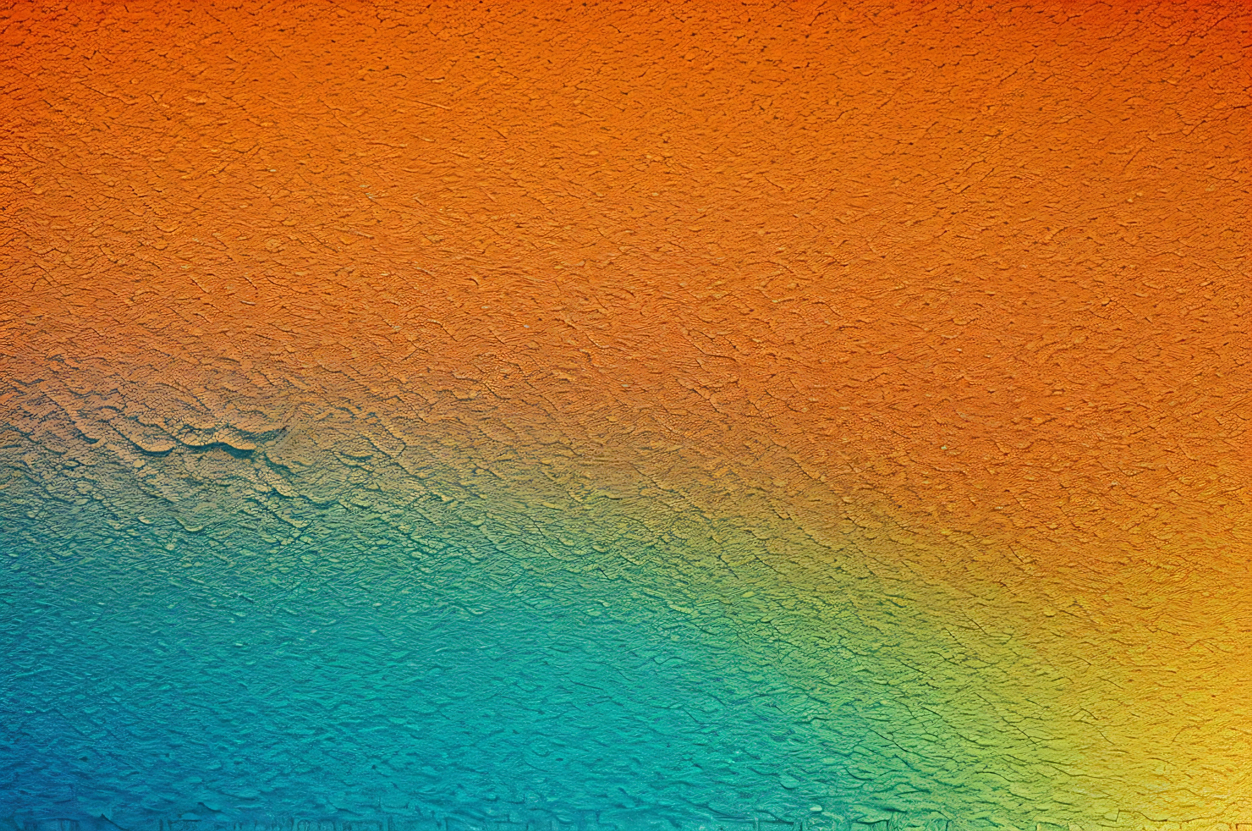 Orange teal green pink abstract grainy gradient background noise texture effect summer poster design