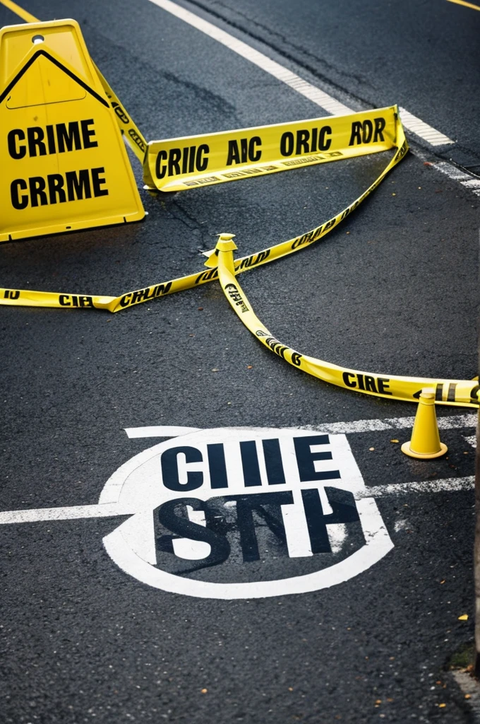 crime scene on the floor