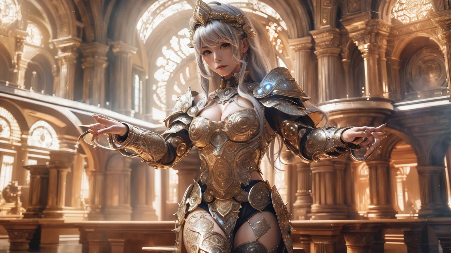 (((masterpiece, best quality))),(((high quality))),(((high resolution illustration))),(((hyper detail))),NSFW,(((Wordsworth's Sharon))),(((Very beautiful long blonde hair))),(((Very beautiful face))), ((((Detailed face)))),(((very beautiful blue eyes))),(((Realistic Skin))),(((her face is flushed))),(((slim body))),(((slim thighs))),(((small breasts))),(((very beautiful slender legs))),(((deep red and gold armored dress armor with extremely detailed and intricate decoration:1.5))),(((beautiful earrings))),(((beautiful hair ornaments))),(((Late at night in the great hall of a luxurious medieval castle:1.4))),(((late at night:1.4))),(((wet her skin))),((Sharon is crying with tears streaming down her face:1.2))),,(((Her right hand is holding a sword:1.2)))