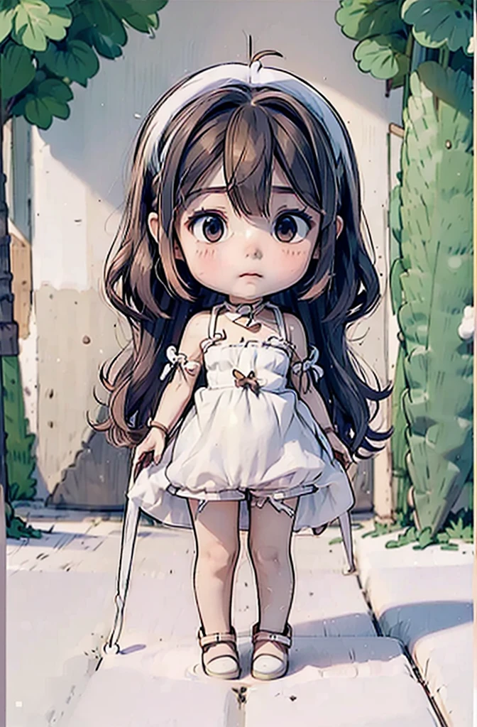 ((Little Huntress girl)) holding a rifle between her legs , battle pose,long red curling hair,((airy white sheer micro tiny dress)), sheer micro dress, risqué, snows,Cold,4K,Detailed,Realistic, (3 years old),  ((age 3)), American, beautiful, beautiful face, small, short, sensual poses