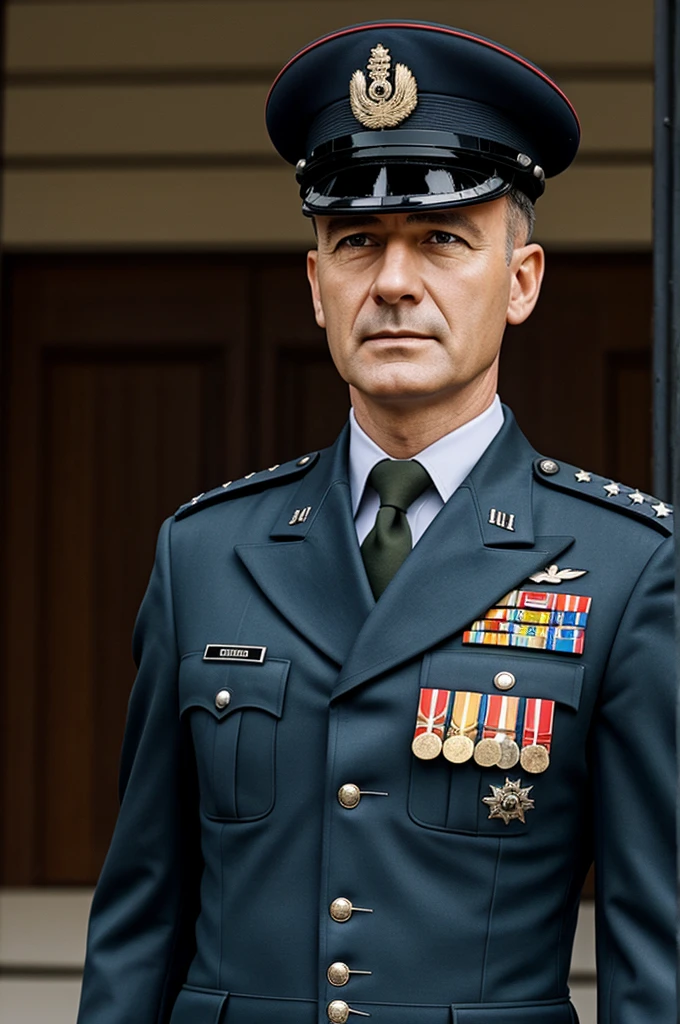 Olaf Scholz as a militar soldier