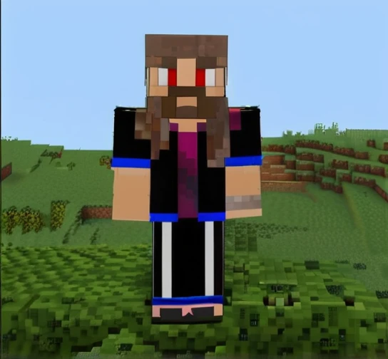 Turn this Minecraft skin into a drawing
