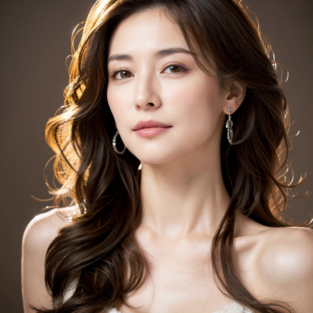 Beautiful mature woman with wavy long hair, Sexy Mature, Ultra-high resolution,(Realistic:1.4), ((Highest quality)), ((masterpiece)), (be familiar with),