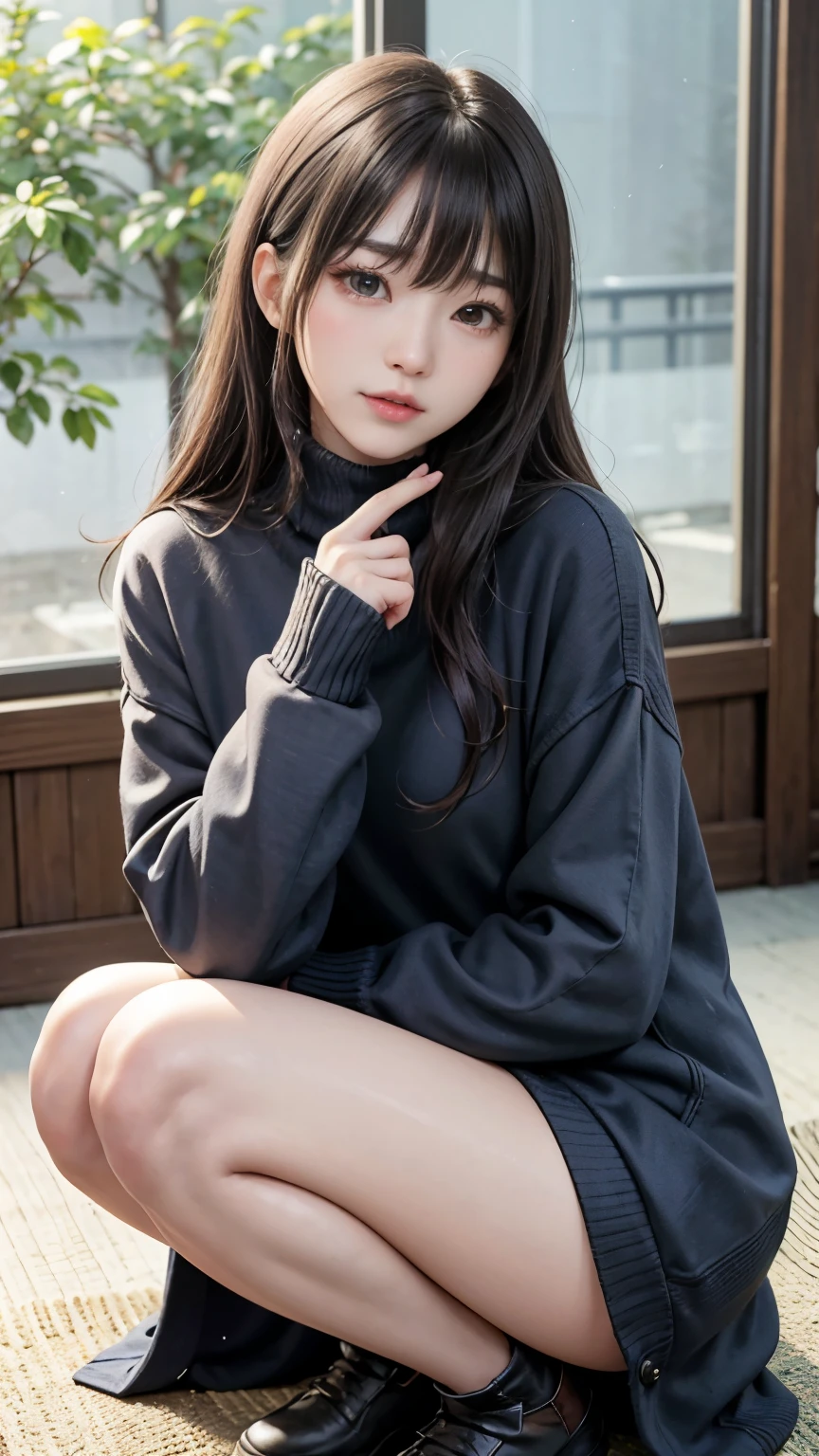(最高qualityのディテール)、Realistic、8K Ultra HD、High resolution、(One Girl:1.2)、The 超detailedな、高qualityのテクスチャ、Intricate details、detailed、非常にdetailedなCG、高qualityの影、detailed 美しく繊細な顔、detailed 美しく繊細な目、Written boundary depth、Ray Tracing、20th generation、Cute K-Pop Girls、(The Face of Ulzan in Korea)、Thin face、(Urzan-6500-v1.1:0.6)、PurerosFace_v1、Glowing Eyes、Perfect body、 Viewer Display、(最高qualityのディテール:1.2)、Realistic、8K Ultra HD、High resolution、(One Girl:1.2)、The 超detailedな、高qualityのテクスチャ、Intricate details、detailed、非常にdetailedなCG、高qualityの影、detailed 美しく繊細な顔、detailed 美しく繊細な目、Written boundary depth、Ray Tracing、20th generation、Cute K-Pop Girls、(The Face of Ulzan in Korea)、Thin face、(Urzan-6500-v1.1:0.6)、cheek、Glossy Lips、、High resolution, Best image quality, 最高quality, Realistic, 超detailedな, Photo Real, 4K 8K Ultra HD Full Color RAW Photos, Fujifilm(Medium format), Hasselblad, Carl Zeiss, Incredible dynamic range photography(utility_art：Smooth-768:1.1),High resolution, High pixel count, 明確なdetailed, Clear images, Natural color reproduction, Noise Reduction, High fidelity, quality, Software Improvements, Upscaling, Optimized Algorithms, Professional-level retouching,

1. Oversized coat:

The coat is、Choose an oversized design that covers from shoulders to knees.。Color is classic navy or black、or warm khaki or beige, wait.、Choose colors that match the season。
2. Knitted sweater or turtleneck:

To protect yourself from the cold、Knitted sweater or turtleneckを選択してください。Match the texture and color of the knit to the coat.。
3. Wide leg pants:

For pants, Choose a wide-leg design、Combines ease of movement and style。Denim in dark tones or black trousers will look good.。
4. Knee-high boots:

What is included in an oversized coat、足首からふくらはぎまでカバーするKnee-high bootsとの組み合わせ。Boots are black or dark brown and chic.、Gives a stylish impression。
5. accessories:

シンプルなゴールドまたはシルバーのaccessoriesを選択してください、Add elegance to your outfit。for example、Long necklaces and large earrings are recommended.。
6. Handbags:

Handbags、Choose a color that matches the tone of your outfit.。Shoulder bags and tote bags are convenient and stylish。
7. Compensateと髪型:

Compensate, Choose natural colors that flatter your skin。Wavy Hair、By creating loose curls、Appeal to softness。