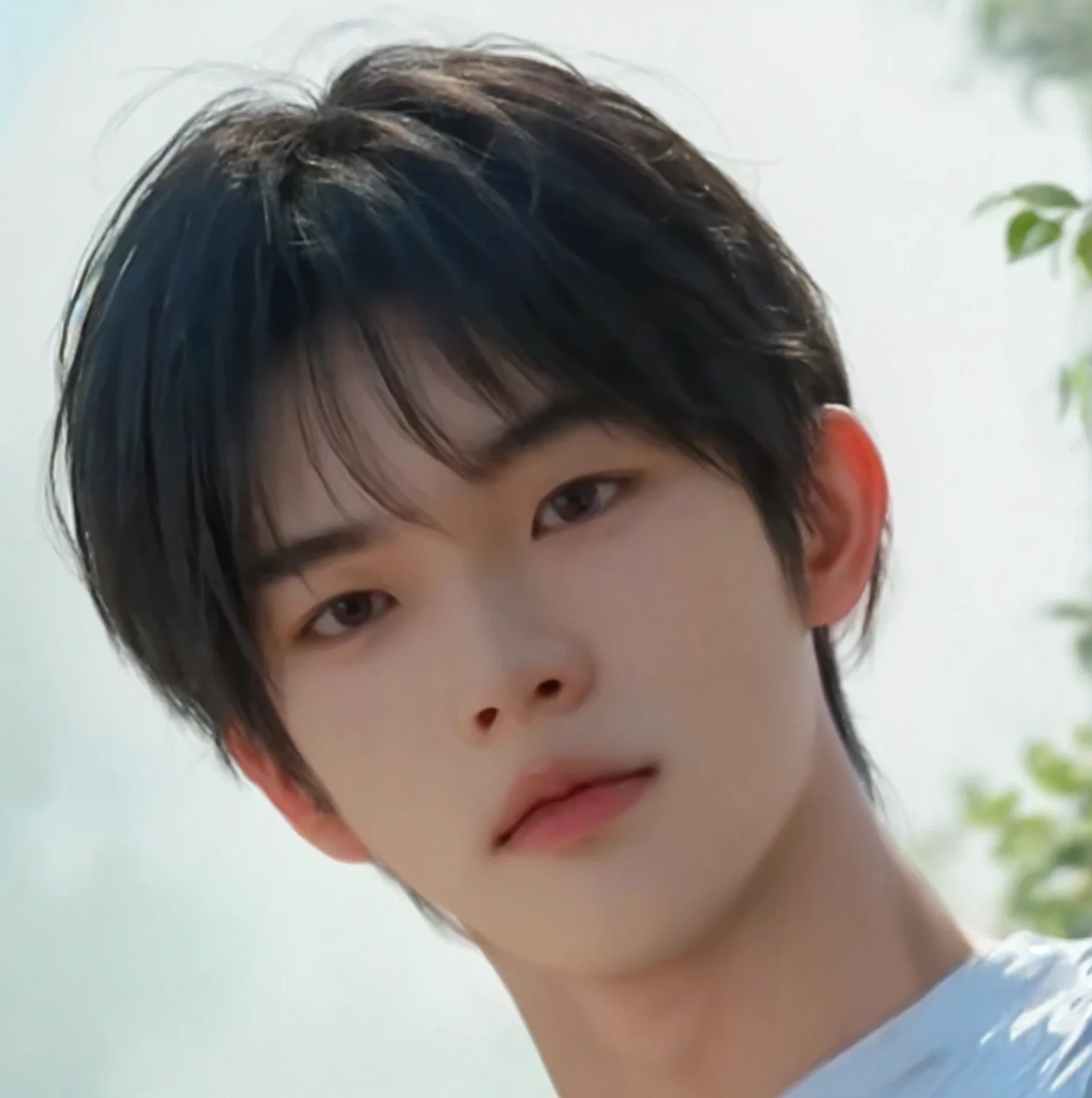 Asian boy,good-looking,((looking at you))