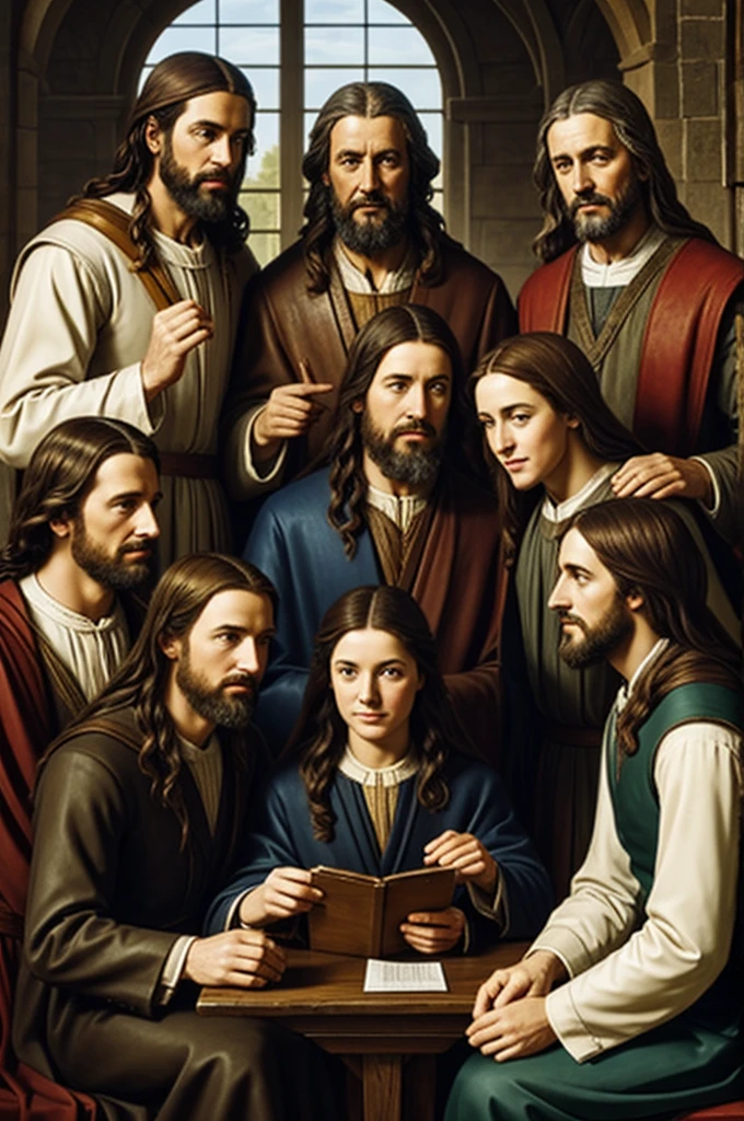 Apostles making friends