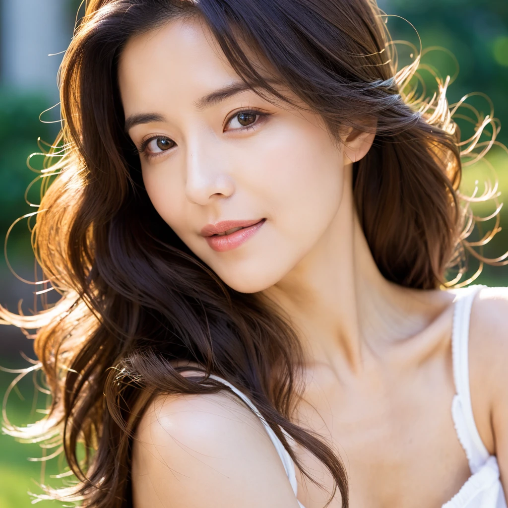 Beautiful mature woman with wavy long hair, Sexy Mature, Ultra-high resolution,(Realistic:1.4), ((Highest quality)), ((masterpiece)), (be familiar with),