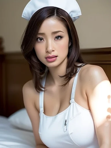 1 Girl,(Wearing white nurse clothes:1.2),(RAW Photos, Highest quality), (Realistic, photo-Realistic:1.4), masterpiece, Very delicate and beautiful, Nipple and clitoris caressed with vibrator at the same time、Intense caressing of anal area with aphrodisiac lotion、Nipple-penetrating vibrator orgasm、Super popular stripper、Pleasure that goes through、Breakthrough orgasm、Dripping wet pussy、Dripping wet pussy、wet pussy,pussy squirting/moan with orgasm、moan with orgasmmoan with orgasm、Unstoppable climax、Infinite Orgasm、敏感なクリトリスにBreakthrough orgasm、Overflowing love juice、Overflowing love juice、Orgasm with lotion dildo in vagina、Seduce the viewer、Captivate your viewers、Taunt the viewer、Seductively Seduction、Climax orgasm during cherry blossom viewing、Dripping wet pussy、Dripping wet pussy非常に詳細, 2k wallpaper, wonderful, finely, Highly detailed CG Unity 8k wallpaper, Very detailed, High resolution, Soft Light, Beautiful detailed girl, very detailed eyes and face, Beautiful and detailed nose, finely beautiful eyes, nurse, Perfect Anatomy, Black Hair, Upstyle, nurse uniform, ((nurse cap)), Long skirt, nurse, White costume, thin, hospital, clear, White Uniform, hospital room, Neck auscultation,Close your face,Upper Body Shot