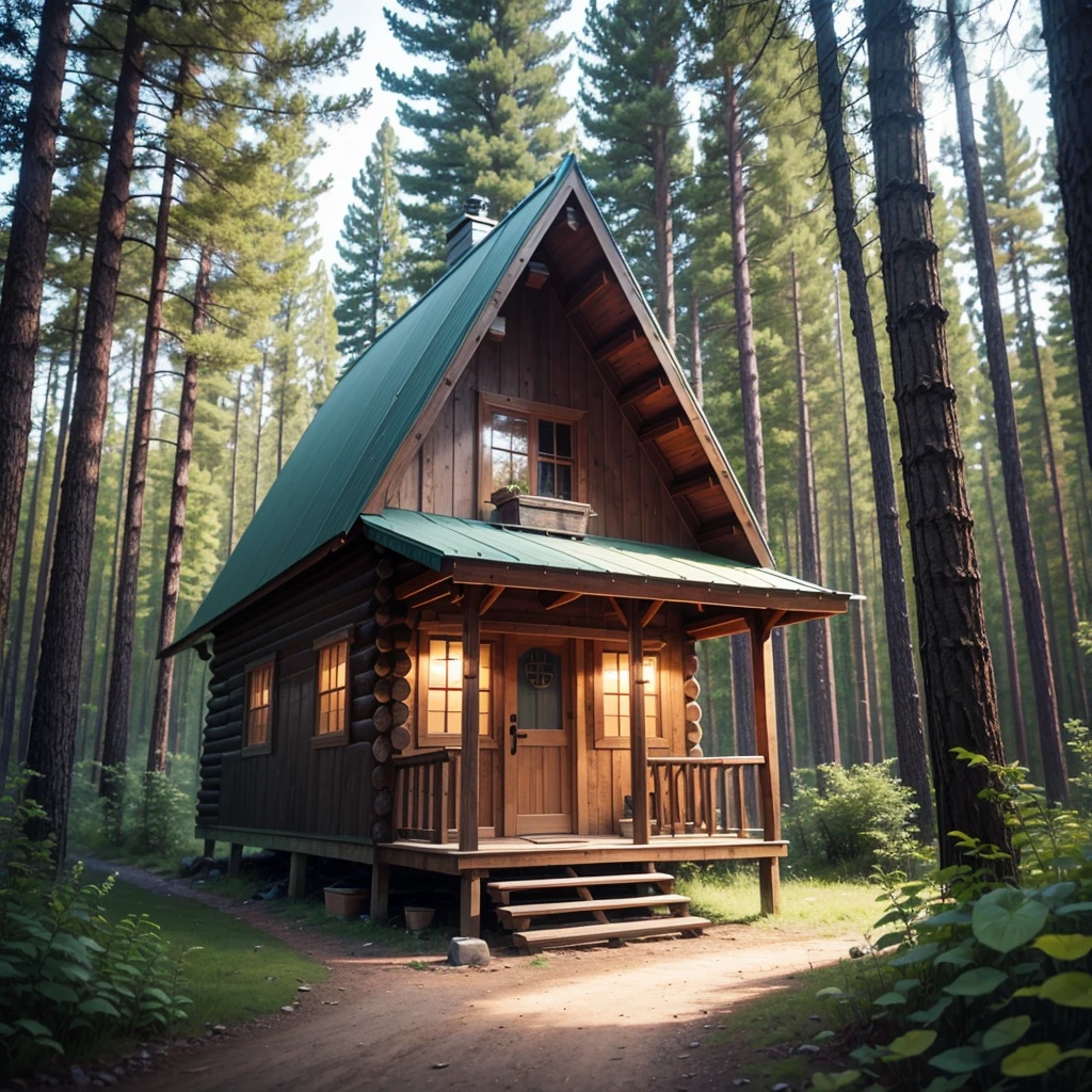 Humble cabin in the woods
