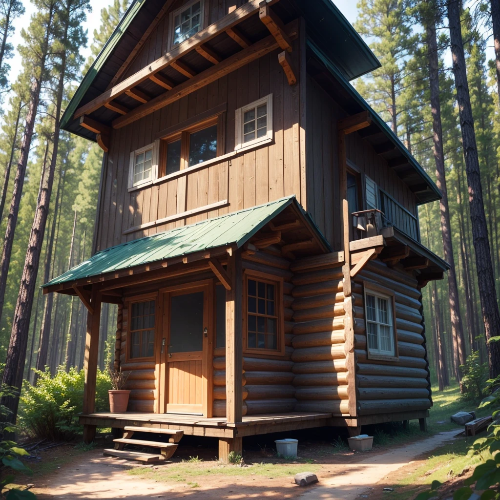 Humble cabin in the woods 