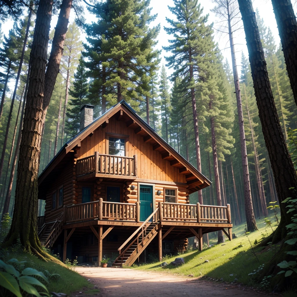 Humble cabin in the woods