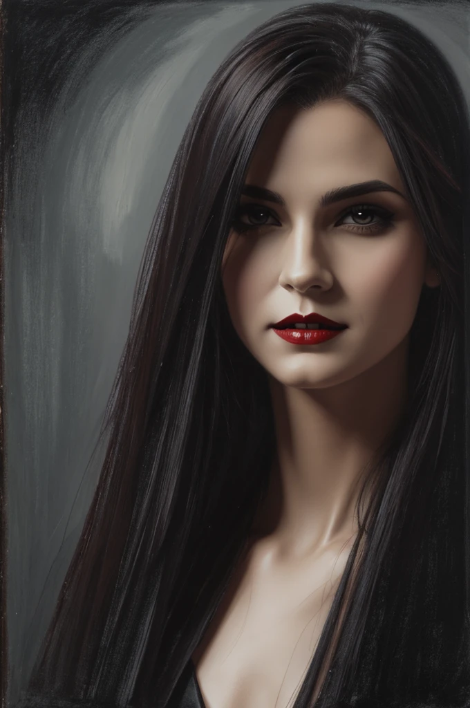Vampire oil drawing