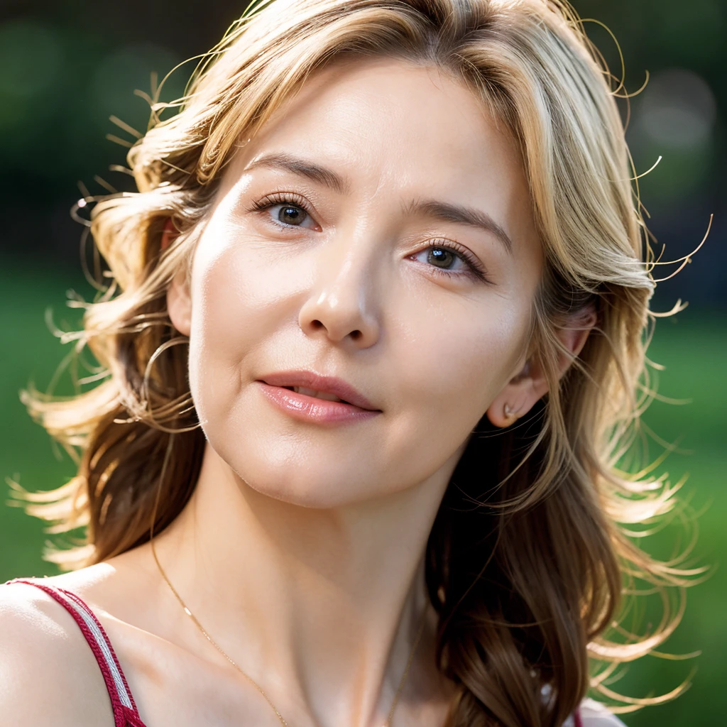 Beautiful mature woman with wavy blond hair, Sexy Mature, Ultra-high resolution,(Realistic:1.4), ((Highest quality)), ((masterpiece)), (be familiar with),