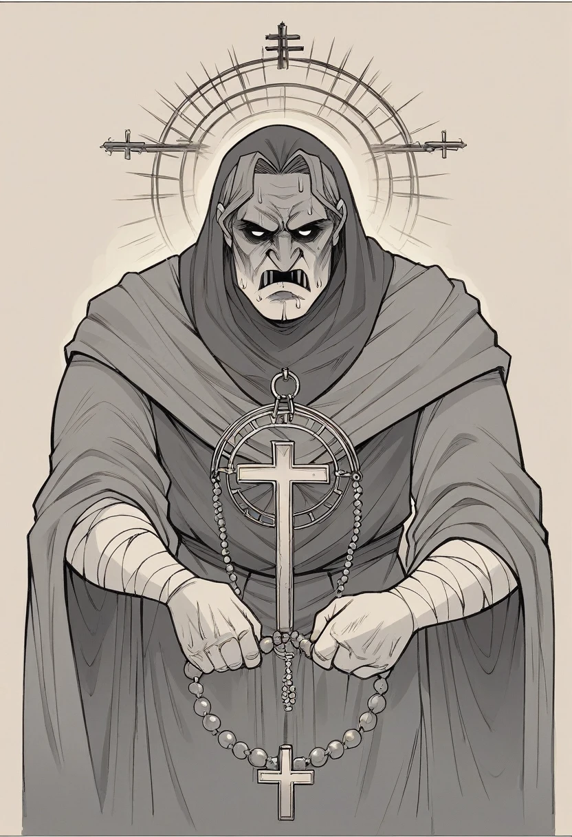 Evil Pope of Rome, black robe, black Aura, dictator, concept art, Antichrist