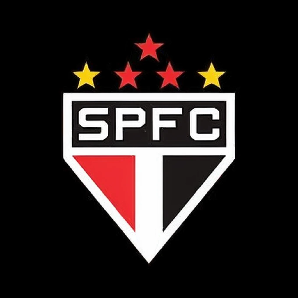 a black and red football logo with stars, in STAR paulo, STAR paulo, São Paulo, by Samuel Silva, esporte, inspired by Antônio Parreiras, flat ass, inspired by Samuel Silva, by Felipe Device, sf, esportes logo, SCP, by João Artur da Silva, Direction: Steve Prescott, STAR