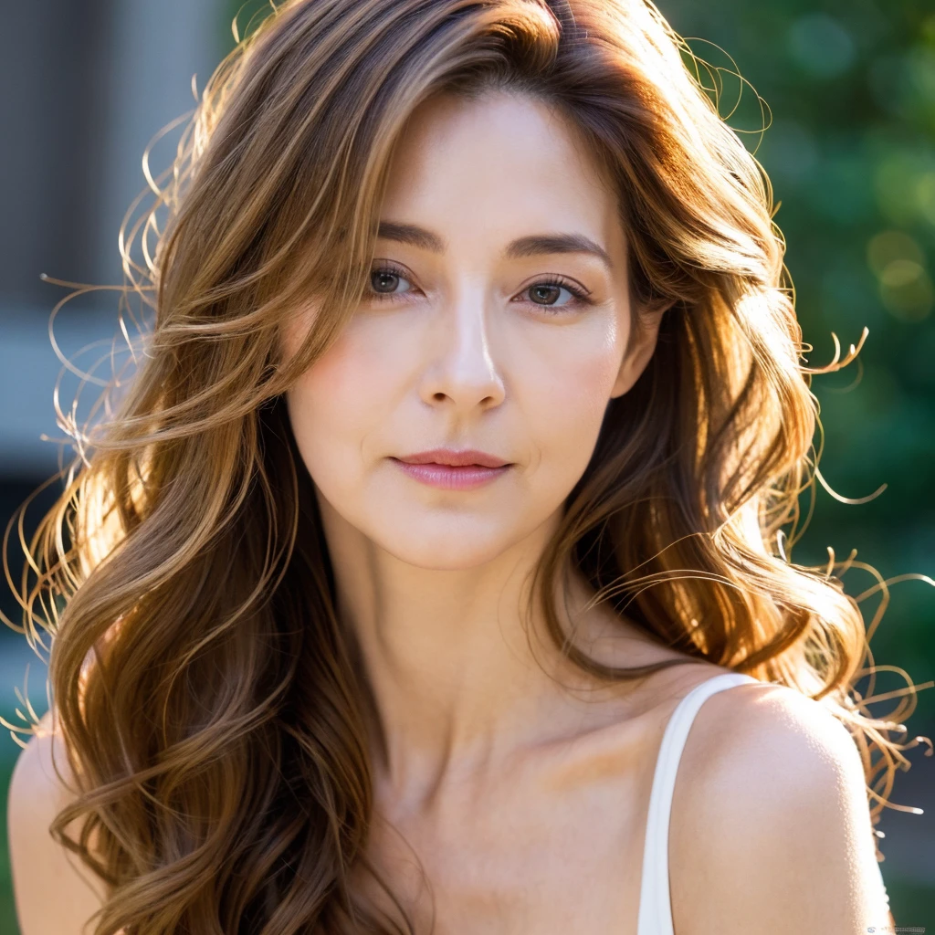 Beautiful mature woman with beautiful wavy long blond hair, Sexy Mature, Ultra-high resolution,(Realistic:1.4), ((Highest quality)), ((masterpiece)), (be familiar with),