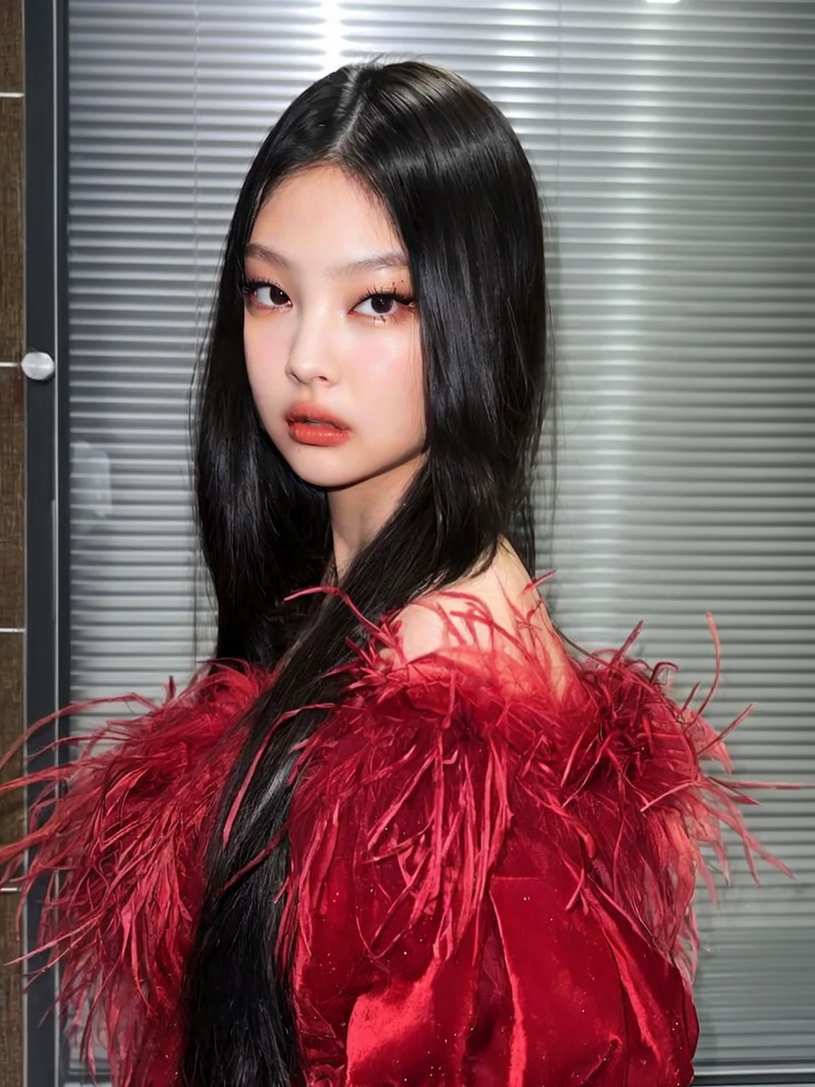 Brunetette, face detailed, Jennie, kpop, tall quality, sexly