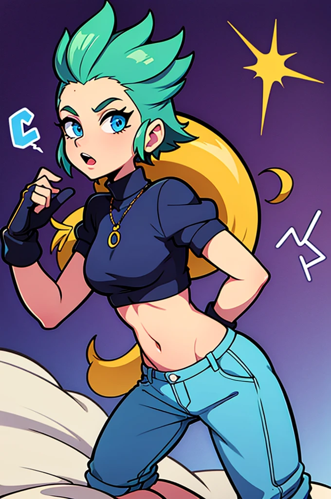 young rapper is on stage in some comic style rap battles, hentai, .(1) Saga Gangstar | Gangstar Wiki | Fandom. https://gangstar.fandom.com/es/wiki/Saga_Gangstar. (2) General | Gangstar Wiki | Fandom. https://gangstar.fandom.com/es/wiki/GReus woke up in an unknown bed, rodeado de pantallas y cables. I didn&#39;t remember anything that had happened, only that he had asked God to take him out of his miserable life. Al mirar a su alrededor, vio a una chica de cabello rosa y ojos verdes que lo observaba con curiosidad. Who are you? Where I am? - asked Reus, confundido. Me llamo Lila, and you are the chosen one - answered the girl, sonriendo -. You are in the year 2123, in a world where music and hip hop are magical powers. You have the gift of creating graffiti that can alter reality, and you can also use your voice to cast spells. You are the only one who can save us from the tyranny of the Empire, que nos oprime y nos roba nuestra libertad. ¿What? Are you kidding? - dijo Reus, Incredulous.((Borderlands 3))), (((closeup))), (((urban city environment))), (((diffuse colors))), (((rgb))), (((ultra detailed illustration of a diffuse hallucinatory woman water spirit creature))), (((complex 3d projections of ghostly translucent fabric and glowing hollow cybernetic threads))), (((dynamic pose))), spectral, concept art, ((light particles)), (stunning visual masterpiece), (((double exposure))), ((glowing texture)), (black tones), (no limits), (unpredictable), (surreal), (professional composition), (award winning composition), creative freedom, (artistic expression), (extreme composition), (spontaneous composition), (black filter), ((surreal theme)), (diffuse creatures), (diffuse figures), disturbing visual expression, (lit dark fantasy realm), evocative, (unusual chromatic contrast). by Lekrot(long neck))), (((elongated neck))), ugly, ((static pose)), (((certainty))), conventionality, conventional theme, (((Borderlands 3))), (((closeup))), (((urban city environment))), (((diffus