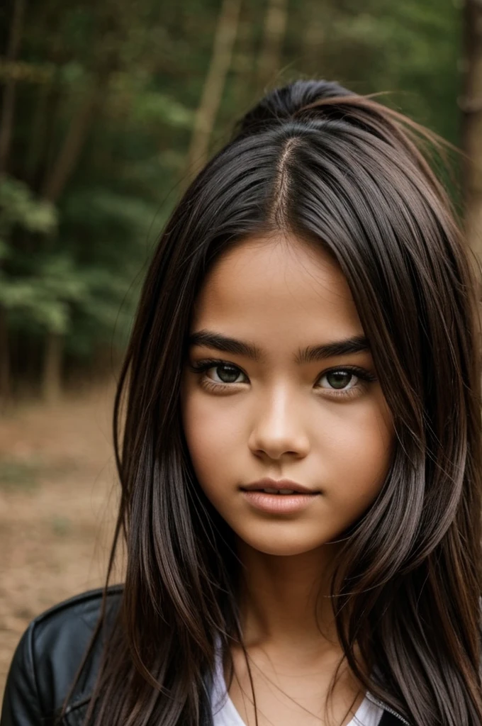 floating hair of a girl
