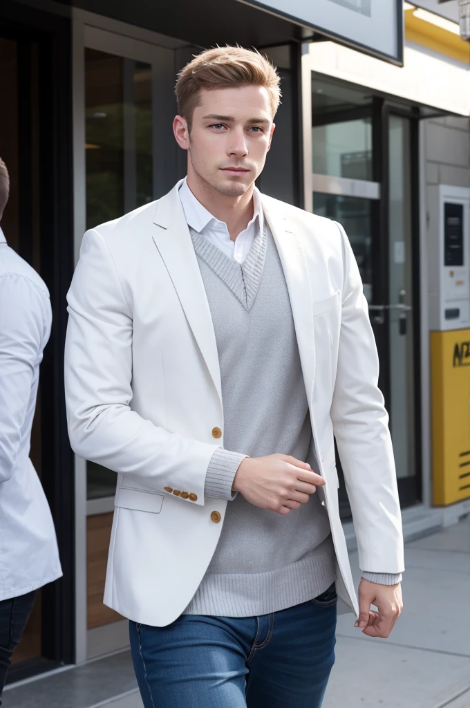 white male, standard and with money