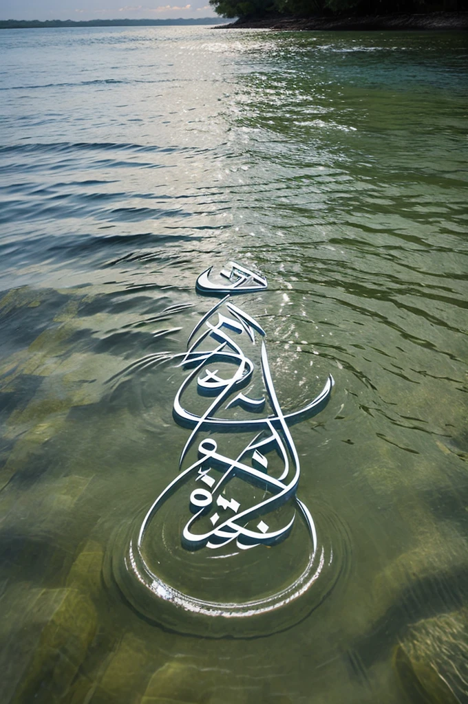 Allah written in water 