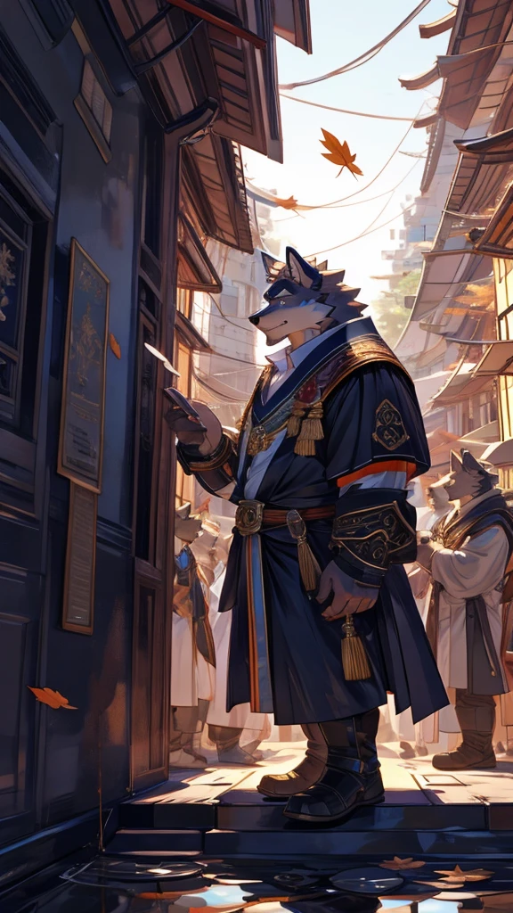 "Qingzhang,A 24-year-old wolf-orc,It has gray fur,Pale eyes,Wearing white ancient clothes,Born into a scholarly family。I was taught to be an upright and righteous scholar since I was a child.。He is tall and straight,With a pair of eyes as clear as autumn water。There is always a faint smile on the corner of my mouth,Revealing a bit of gentleness。But even so,There is also a rebellious charm in his brows.。That's a desire,The persistence and stubbornness of not wanting to be bound by worldly rules。"