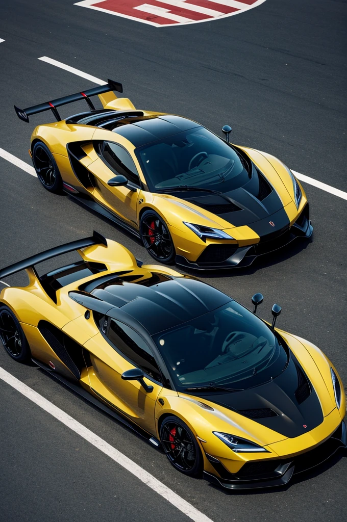 A hyper car of the man