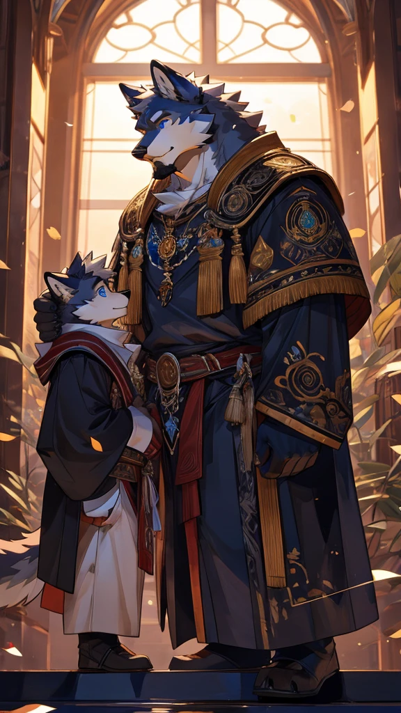 "Qingzhang,A 24-year-old wolf-orc,It has gray fur,Pale blue eyes,Medium build,medium height,Wearing white ancient clothes,Born into a scholarly family。I was taught to be an upright and righteous scholar since I was a child.。He is tall and straight,With a pair of eyes as clear as autumn water。There is always a faint smile on the corner of my mouth,Revealing a bit of gentleness。But even so,There is also a rebellious charm in his brows.。That's a desire,The persistence and stubbornness of not wanting to be bound by worldly rules。"