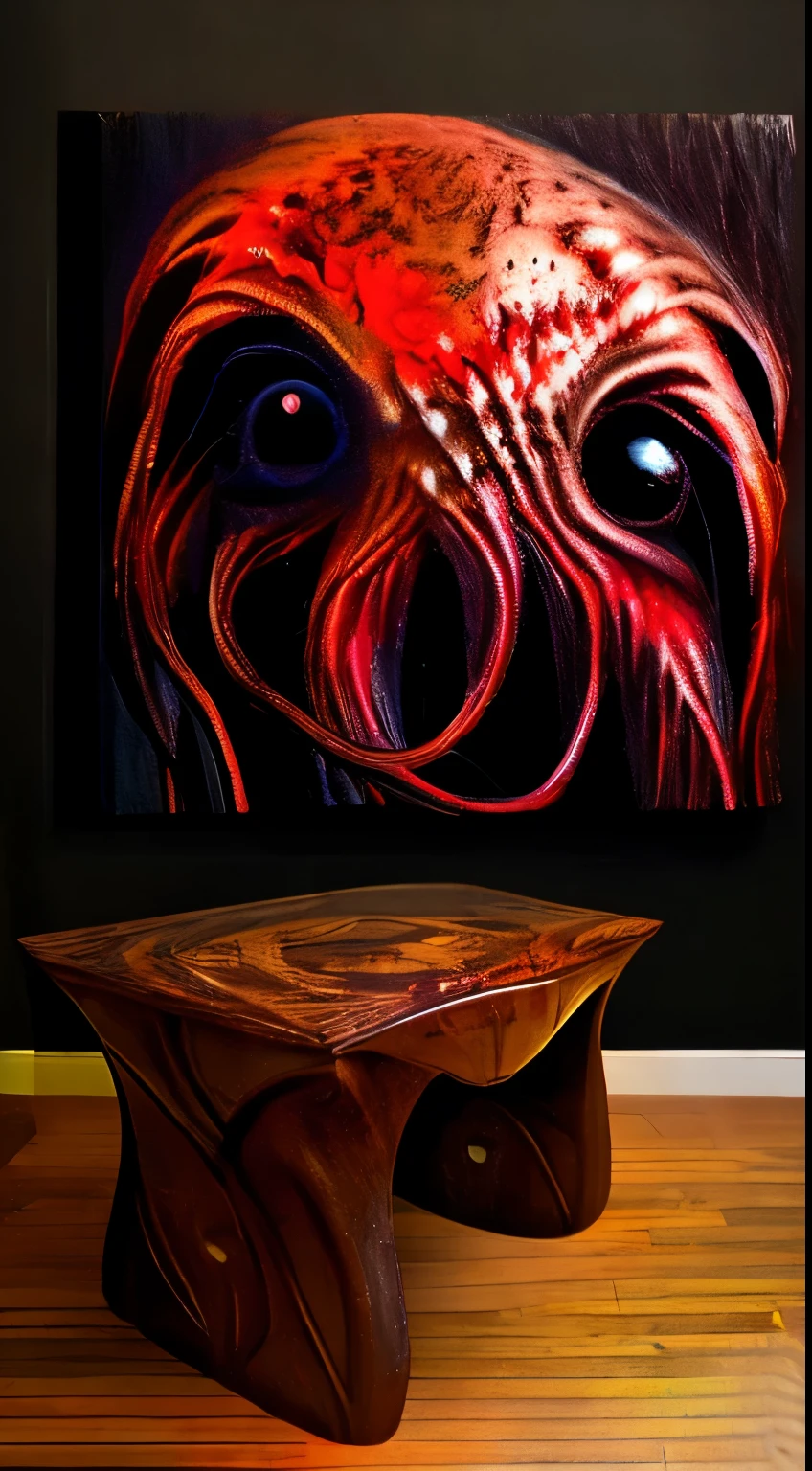 Fanged, tentacled table 