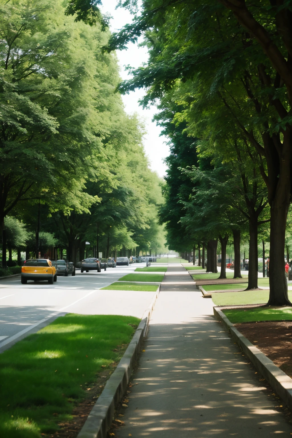 walkable cities , with green places, several images