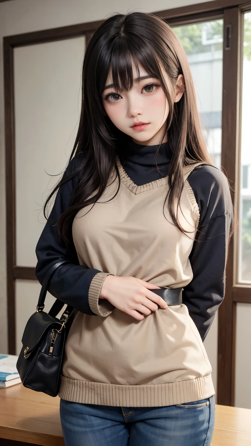 (最高qualityのディテール)、Realistic、8K Ultra HD、High resolution、(One Girl:1.2)、The 超detailedな、高qualityのテクスチャ、Intricate details、detailed、非常にdetailedなCG、高qualityの影、detailed 美しく繊細な顔、detailed 美しく繊細な目、Written boundary depth、Ray Tracing、20th generation、Cute K-Pop Girls、(The Face of Ulzan in Korea)、Thin face、(Urzan-6500-v1.1:0.6)、PurerosFace_v1、Glowing Eyes、Perfect body、 Viewer Display、(最高qualityのディテール:1.2)、Realistic、8K Ultra HD、High resolution、(One Girl:1.2)、The 超detailedな、高qualityのテクスチャ、Intricate details、detailed、非常にdetailedなCG、高qualityの影、detailed 美しく繊細な顔、detailed 美しく繊細な目、Written boundary depth、Ray Tracing、20th generation、Cute K-Pop Girls、(The Face of Ulzan in Korea)、Thin face、(Urzan-6500-v1.1:0.6)、cheek、Glossy Lips、、High resolution, Best image quality, 最高quality, Realistic, 超detailedな, Photo realistic, 4K 8K Ultra HD Full Color RAW Photos, Fujifilm(Medium format), Hasselblad, Carl Zeiss, Incredible dynamic range photography(utility_art：Smooth-768:1.1),High resolution, High pixel count, 明確なdetailed, Clear images, Natural color reproduction, Noise Reduction, High fidelity, quality, Software Improvements, Upscaling, Optimized Algorithms, Professional-level retouching,

1. Oversized coat:

The coat is、Choose an oversized design that covers from shoulders to knees.。Color is classic navy or black、or warm khaki or beige, hang on.、Choose colors that match the season。
2. Knitted sweater or turtleneck:

To protect yourself from the cold、Knitted sweater or turtleneckを選択してください。Match the texture and color of the knit to the coat.。
3. Wide leg pants:

For pants, Choose a wide-leg design、Combines ease of movement and style。Denim in dark tones or black trousers will look good.。
4. Knee-high boots:

What is included in an oversized coat、足首からふくらはぎまでカバーするKnee-high bootsとの組み合わせ。Boots are black or dark brown and chic.、Gives a stylish impression。
5. accessories:

シンプルなゴールドまたはシルバーのaccessoriesを選択してください、Add elegance to your outfit。for example、Long necklaces and large earrings are recommended.。
6. Handbags:

Handbags、Choose a color that matches the tone of your outfit.。Shoulder bags and tote bags are convenient and stylish。
7. Compensateと髪型:

Compensate, Choose natural colors that flatter your skin。Wavy Hair、By creating loose curls、Appeal to softness。