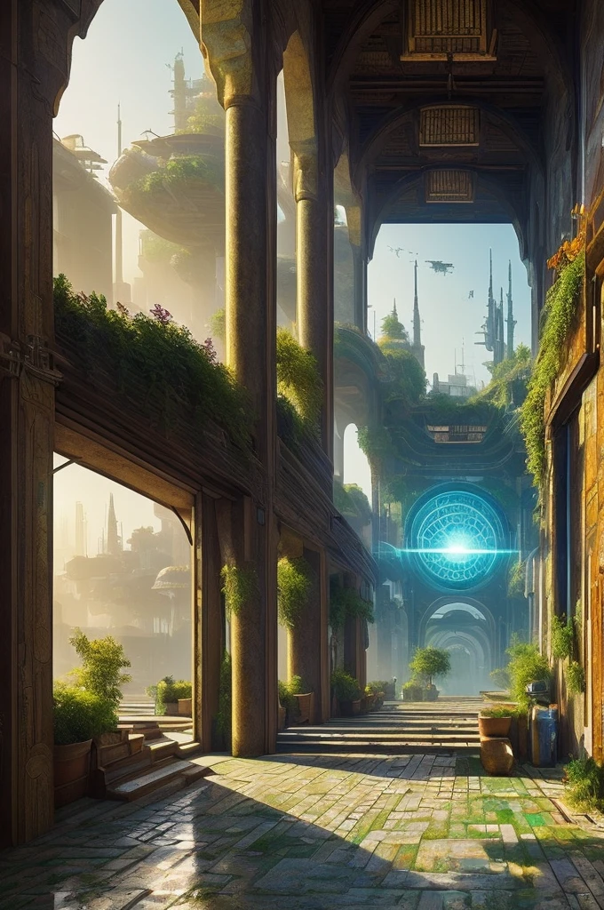 ((best quality)), ((masterpiece)), (detailed), solarpunk