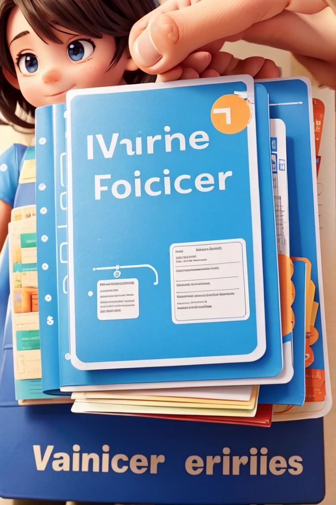Make a folder about vaccines, encouraging, Complete information