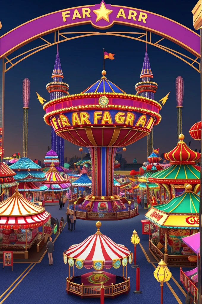3d animated fair background
