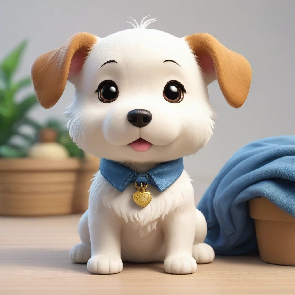 Close-up of blue collar white, For nature from 大英雄6, For nature, in style of For nature, cartoon character, Cute and friendly hero 6, Animation movie stills, Pixar&#39;s images, Cute humanoid, 2015 Pixar stills, Spot Animation