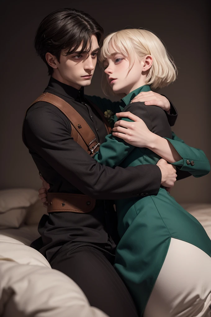 Pansy and Draco hugging together