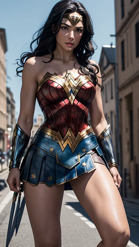 Wonder woman mini skirt black vs yor forgen 