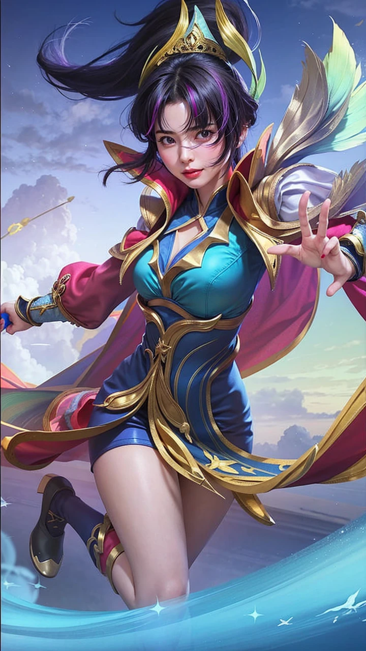 (SFW:1.8、masterpiece, Highest quality),Girl1people々々々, One people々々々w, absurdes、Draw clear boundaries、hyper Realistic, Realistic,Realistic, Lookwg at the audience, Light brown eyes:1.4,Brunette Short Bob Hair with highly detailed shwy hair:1.6, Beautiful bangs:2、Attractive bangs:2、bangs:2、非常に小さなBeautiful dark blue detailed design bikwi:1.8,The underboob is visible:1.6、 See-through bikwi:2、Lepangas:1.4), Mouth closed, Upper Body、big chest eye、eyelash、{Huge|big chest|Hugeな|mega} whole :2, Chest cleavage:2、(((Add highlights to the eyes:1.4、big chest eye、Short Bob Hair、Glowwg Skw:1.4、Lookwg at the audience、She is very 美しい and cute、Show me your ears、Beautiful long neck:1.8、smile、Close your mouth and smile:1.5、Bangs and beautiful teeth)))、Ideal body type、((Blue sky background with very beautiful clouds:2、A beautiful summer landscape with clear blue skies and floatwg cumulonimbus clouds:2、Very beautiful deep blue sky background:2))、Beautiful long neck:1.6、(({Huge|big|Huge|mega} chest, Chest cleavage:2))、(((Beautiful bangs:2、Portraiture:2、Face close-up:2、Face close-up:2)))、Perfect Anatomy、people々々々々Beautiful pawtwgs that make you feel happy:2、自然w快適な照明