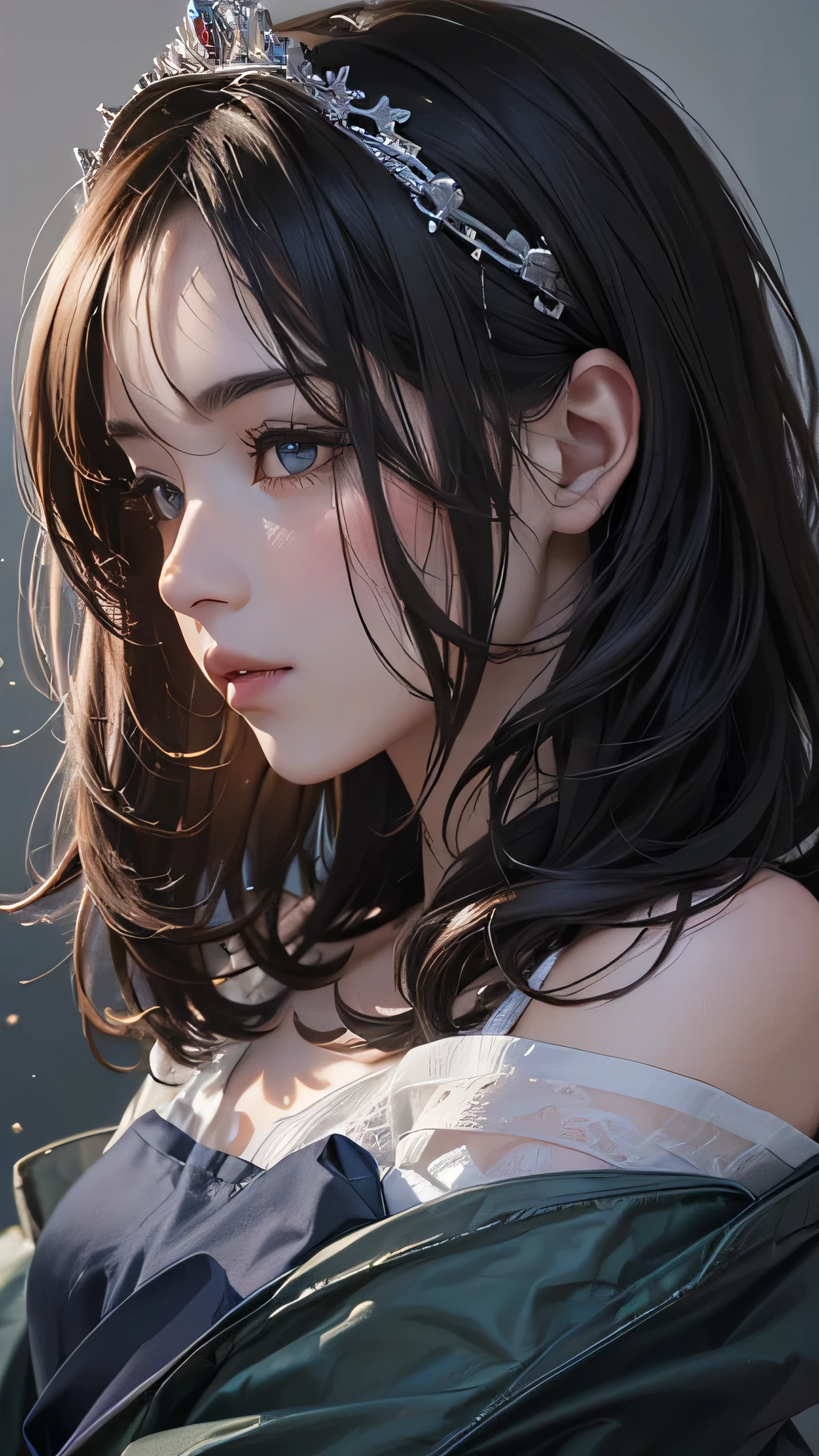 ((Highly detailed CG unit 8k wallpaper, masterpiece, High resolution, highest quality)), (Beautiful woman with medium hair, put one'Hand in hand'pocket of:1.5, grunge fashion, blouson, Wearing skinny jeans:1.2, high heels:1.2), ((highly detailed face, Highly detailed black eyes, detailed body, highest qualityのリアルテクスチャスキン)), (black hair, , white skin, ), (graffiti wall:1.3), (high angle:1.5, Fisheye:1.3), surreal, digital painting, concept art,