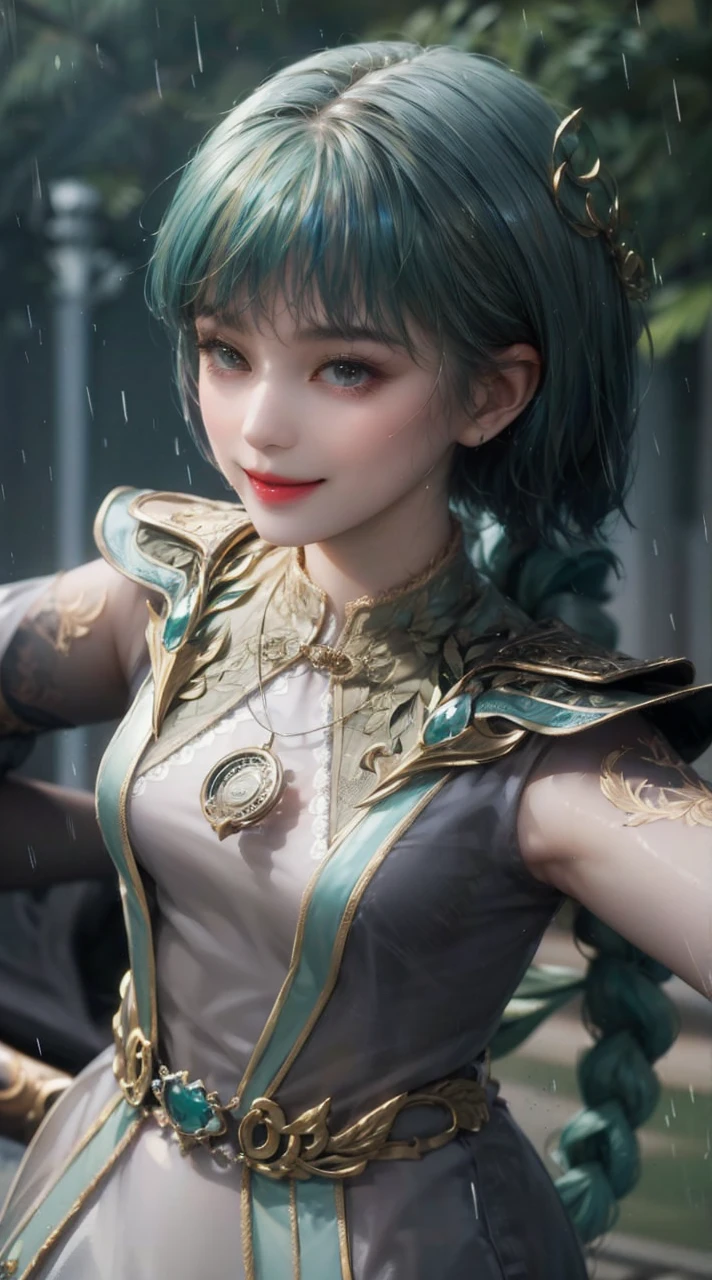 143
(20 year old woman), (surreal), (High level image quality), ((beautiful hairstyle 46)), ((short hair:1.46)), (gentle smile), (breasted:1.1), (lipsticks)