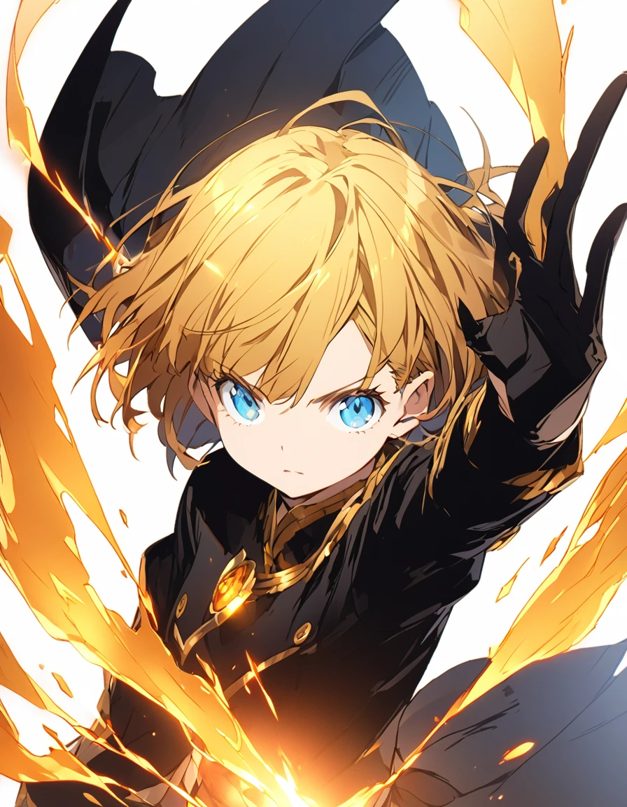 傑作
A girl fighting with golden flames (Short Bob Hair:1.4),(blue eyes)glowing flame