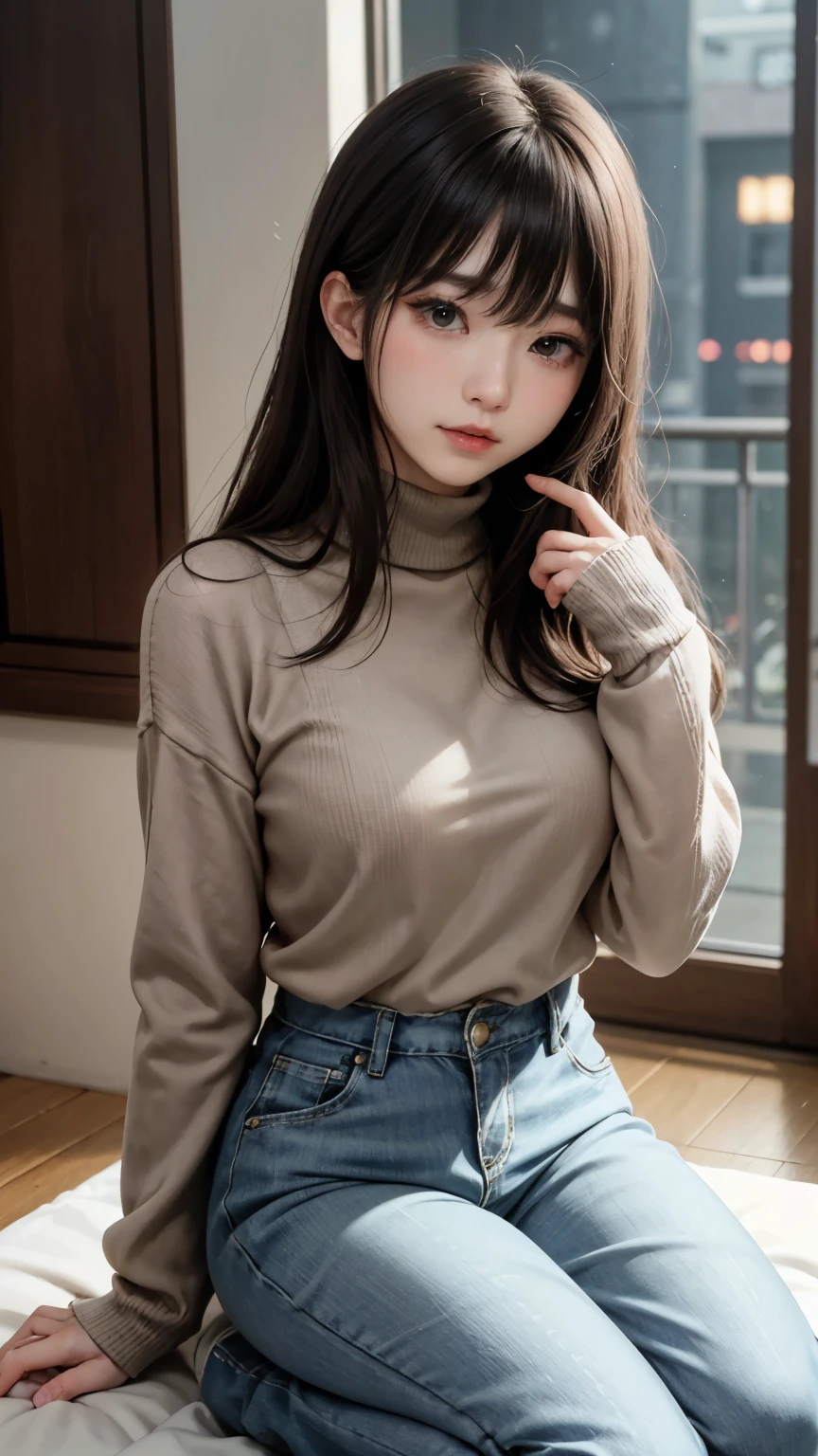 (最高qualityのディテール)、Realistic、8K Ultra HD、High resolution、(One Girl:1.2)、The 超detailedな、高qualityのテクスチャ、Intricate details、detailed、非常にdetailedなCG、高qualityの影、detailed 美しく繊細な顔、detailed 美しく繊細な目、Written boundary depth、Ray Tracing、20th generation、Cute K-Pop Girls、(The Face of Ulzan in Korea)、Thin face、(Urzan-6500-v1.1:0.6)、PurerosFace_v1、Glowing Eyes、Perfect body、 Viewer Display、(最高qualityのディテール:1.2)、Realistic、8K Ultra HD、High resolution、(One Girl:1.2)、The 超detailedな、高qualityのテクスチャ、Intricate details、detailed、非常にdetailedなCG、高qualityの影、detailed 美しく繊細な顔、detailed 美しく繊細な目、Written boundary depth、Ray Tracing、20th generation、Cute K-Pop Girls、(The Face of Ulzan in Korea)、Thin face、(Urzan-6500-v1.1:0.6)、cheek、Glossy Lips、、High resolution, Best image quality, 最高quality, Realistic, 超detailedな, Photo Real, 4K 8K Ultra HD Full Color RAW Photos, Fujifilm(Medium format), Hasselblad, Carl Zeiss, Incredible dynamic range photography(utility_art:Smooth-768:1.1),High resolution, High pixel count, 明確なdetailed, Clear images, Natural color reproduction, Noise Reduction, High fidelity, quality, Software Improvements, Upscaling, Optimized Algorithms, Professional-level retouching,
1. Oversized coat:
The coat is、Choose an oversized design that covers from shoulders to knees.。Color is classic navy or black、or warm khaki or beige, wait.、Choose colors that match the season。
2. Knitted sweater or turtleneck:
To protect yourself from the cold、Knitted sweater or turtleneckを選択してください。Match the texture and color of the knit to the coat.。
3. Wide leg pants:
For pants, Choose a wide-leg design、Combines ease of movement and style。Denim in dark tones or black trousers will look good.。
4. Knee-high boots:
What is included in an oversized coat、足首からふくらはぎまでカバーするKnee-high bootsとの組み合わせ。Boots are black or dark brown and chic.、Gives a stylish impression。
5. accessories:
シンプルなゴールドまたはシルバーのaccessoriesを選択してください、Add elegance to your outfit。for example、Long necklaces and large earrings are recommended.。
6. Handbags:
Handbags、Choose a color that matches the tone of your outfit.。Shoulder bags and tote bags are convenient and stylish。
7. Compensateと髪型:
Compensate, Choose natural colors that flatter your skin。Wavy Hair、By creating loose curls、Appeal to softness。
