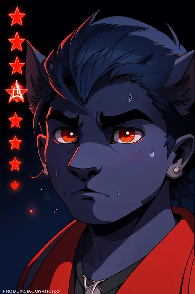 A man sweating profusely with an expression of indecision, mirando fijamente dos botones grandes and rojos en un panel. Dark blue background with shadows that add drama. Top text: "Me tranding to decide". Text on buttons: "Work harder" and "Procrastinate". La tensión en el rostro del hombre and los colores contrastantes hacen que la elección parezca crítica and divertida nft nfts