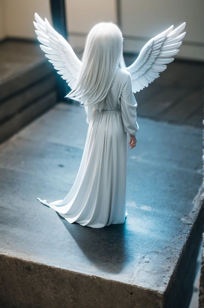 From here I talk to an angel in heaven 